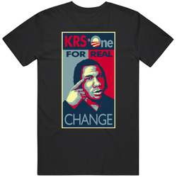 Krs One For Real Change Rapper Merch Classic Cotton T Shirt