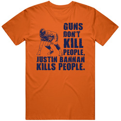 Denver Justin Bannan Football Merch Classic Cotton T Shirt