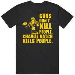 Football Charlie Batch Pittsburgh Merch Classic Cotton T Shirt