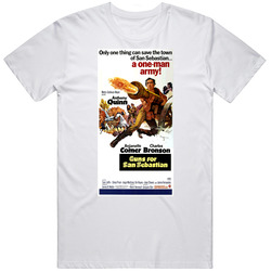 Guns For San Sebastian Western Anthony Quinn Charles Bronson Merch Classic Cotton T Shirt