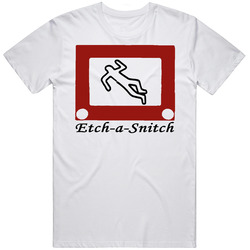 Etch A Sketch Funny Crime Scene Merch Classic Cotton T Shirt