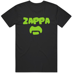 Frank Zappa Mustache Logo Black Merch Classic Cotton T Shirt