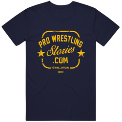 Pro Wrestling Stories Yellow Vintage Logo Merch Classic Cotton T Shirt