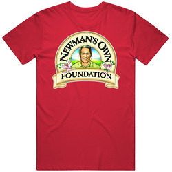 Newman's Own Logo Cool Food Gift Distressed Merch Classic Cotton T Shirt