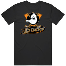Anaheim Ducks Hockey Team Logo Merch Classic Cotton T Shirt