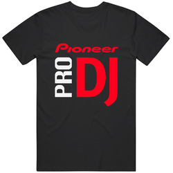 Pro Dj Pioneer Logo Black Merch Classic Cotton T Shirt