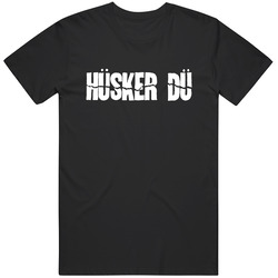 Husker Du Band Music Logo Black Merch Classic Cotton T Shirt