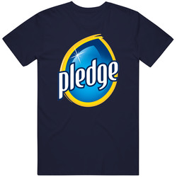 Pledge America's Favorite Cleaning Brand Logo Gift Merch Classic Cotton T Shirt