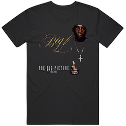 Big L Big Picture Rapper Black Merch Classic Cotton T Shirt