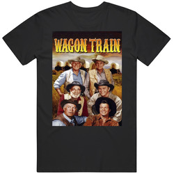 Wagon Train Nostalgic 60s Tv Show Fan Merch Classic Cotton T Shirt