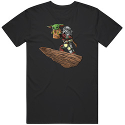 Baby Yoda The Mandalorian The Chosen One Lion King Parody Star Wars Merch Classic Cotton T Shirt