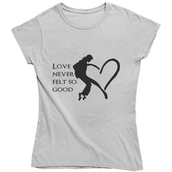Love Never Felt So Good Mj Xscape Retro Unisex Classic Tee Ladies T Shirt