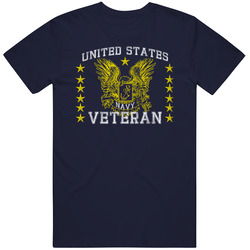 Navy Veteran Eagle Retro Unisex Classic Tee T Shirt