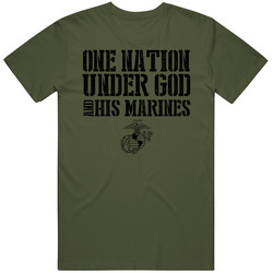 One Nation Under God's Marines Retro Unisex Classic Tee T Shirt