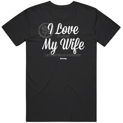 I Love It When My Wife Lets Me Watch Hockey Retro Unisex Classic Tee T Shirt