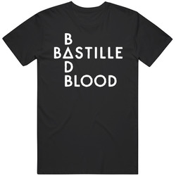 Bad Bastille Men Retro Unisex Classic Tee T Shirt