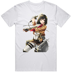 Mikasa White Retro Unisex Classic Tee T Shirt