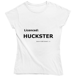 Huckster Retro Unisex Classic Tee Ladies T Shirt