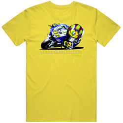 Valentino Rossi Yellow Motina Retro Unisex Classic Tee T Shirt