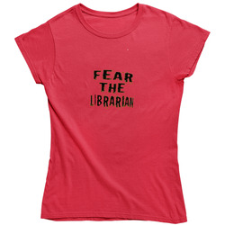 Fear The Librarian Funny Retro Unisex Classic Tee Ladies T Shirt