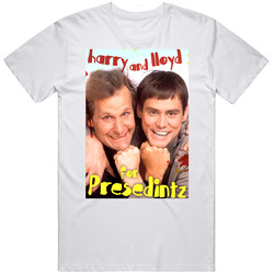 Dumb And Dumber Harry And Lloyd For President Funny Movie Retro Unisex Classic Tee T Shirt