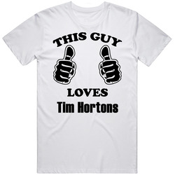 This Guy Loves Tim Hortons Funny Food Retro Unisex Classic Tee T Shirt