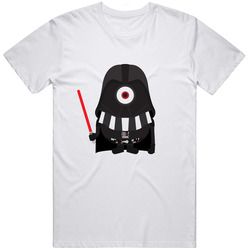 Darth Vader star waars minion White T-shirt 100% cotton *NEW ITEM* Retro Unisex Classic Tee T Shirt