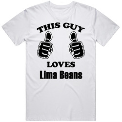 This Guy Loves Lima Beans Funny Food Retro Unisex Classic Tee T Shirt