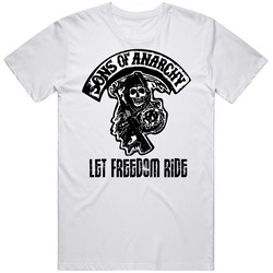 Sons Of Anarchy Grim Reaper Bike Retro Unisex Classic Tee T Shirt
