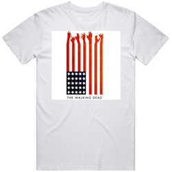 The Walking Dea American Flag Retro Unisex Classic Tee T Shirt
