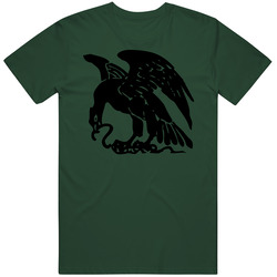 Mexican Flag Emblem Eagle And Snake Retro Unisex Classic Tee T Shirt