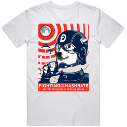 Regular Fit - Fighting for our Hash Rate Retro Unisex Classic Tee T Shirt