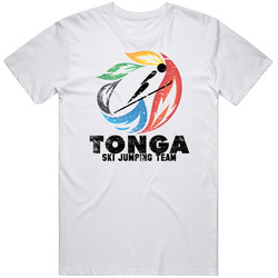 Tonga Ski Jumping Team 2014 Olympic Sochi Vintage Distressed Retro Unisex Classic Tee T Shirt
