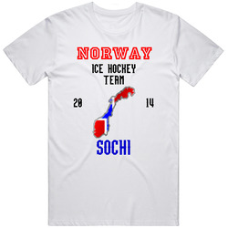 Norway Ice Hockey Team 2014 Sochi Retro Unisex Classic Tee T Shirt