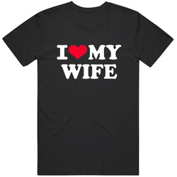 I Love My Wife Retro Unisex Classic Tee T Shirt