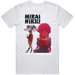 Mirai Nikki White Retro Unisex Classic Tee T Shirt