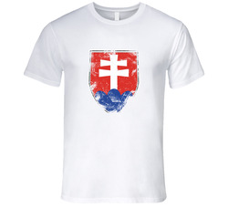 Team Slovakia Olympic Hockey Logo Grunge Retro Unisex Classic Tee T Shirt