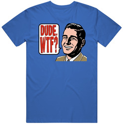 Dude Wtf? Funny Retro Unisex Classic Tee T Shirt