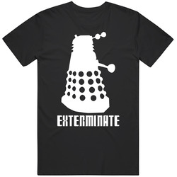 Exterminate Tardis Dr Who Retro Unisex Classic Tee T Shirt