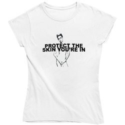 Miley Cyrus Protect The Skin You're In Music Retro Unisex Classic Tee Ladies T Shirt
