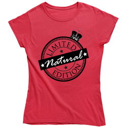 Le-natural - Red Retro Unisex Classic Tee Ladies T Shirt