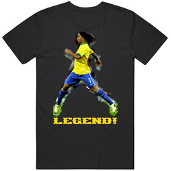 Ronaldinho Brazil Soccer Retro Unisex Classic Tee T Shirt