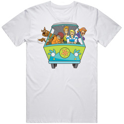 Scooby Doo Group Van Cartoon Vintage Retro Unisex Classic Tee T Shirt