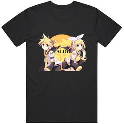 Kagamine Rin Len 1b Black Retro Unisex Classic Tee T Shirt