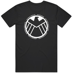 Agents Of Shield Circular Logo Black Retro Unisex Classic Tee T Shirt