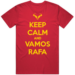 Keep Calm And Vamos Rafa Tennis French Clay Spain Nadal Retro Unisex Classic Tee T Shirt