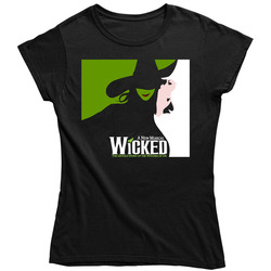 Tee Wicked A New Musical Untold Story of The Witches Of Oz Womens Ladies T-Shirt Size S - 2XL Retro Unisex Classic Tee Ladies T Shirt