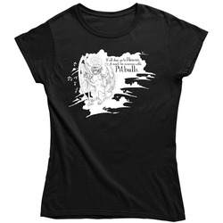 All Dogs Go To Heaven - Black Retro Unisex Classic Tee Ladies T Shirt