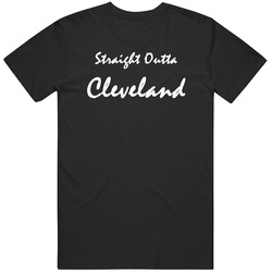 Cleveland Straight Outta Gangsta Cleveland Custom Retro Unisex Classic Tee T Shirt