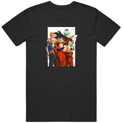 Dragon Ball Z Goku Tien Trunks Vegeta Piccolo Krillin Retro Unisex Classic Tee T Shirt